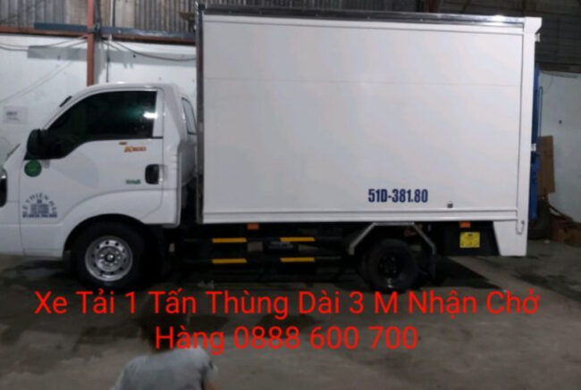 Xe tải chở hàng thuê 1 tấn thùng kín