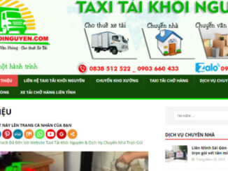 Dịch vụ chuyển nhà taxi tải Khôi Nguyên