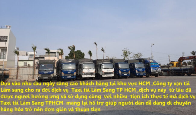 Xe tải chở hàng vận tải Lâm Sang